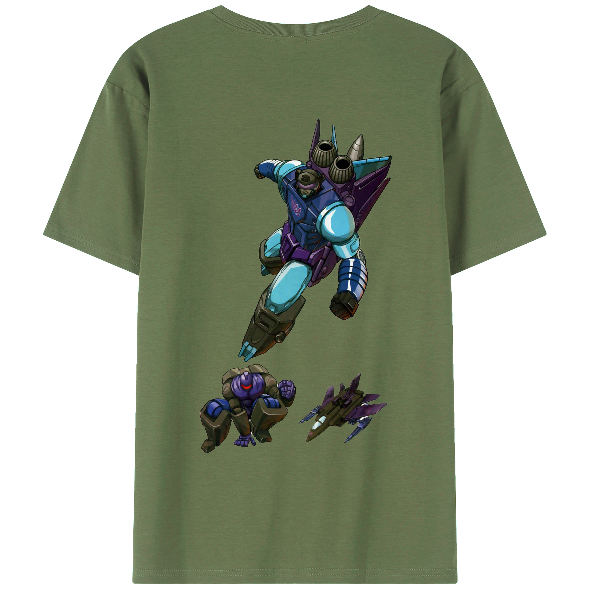 （画像用）  綿100％ メンズ半袖Tシャツ（バックプリント） 通気性